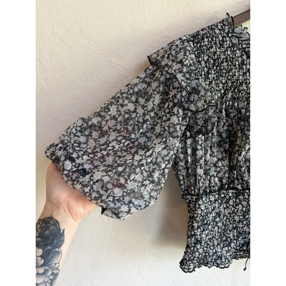 Free People sheer dark